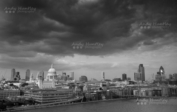 Storm Clouds over the city of London