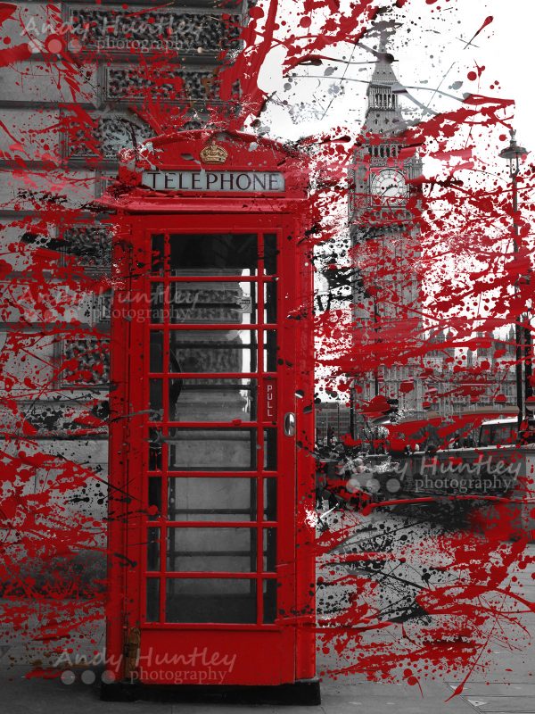 Paint Splash effect on Phone Box